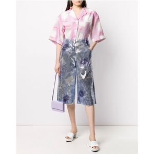 Jacquemus Floral Sequin Cropped Trousers size US 4/S